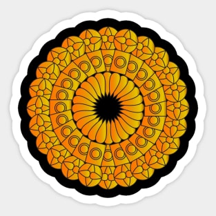 Coloring Mandala Sticker